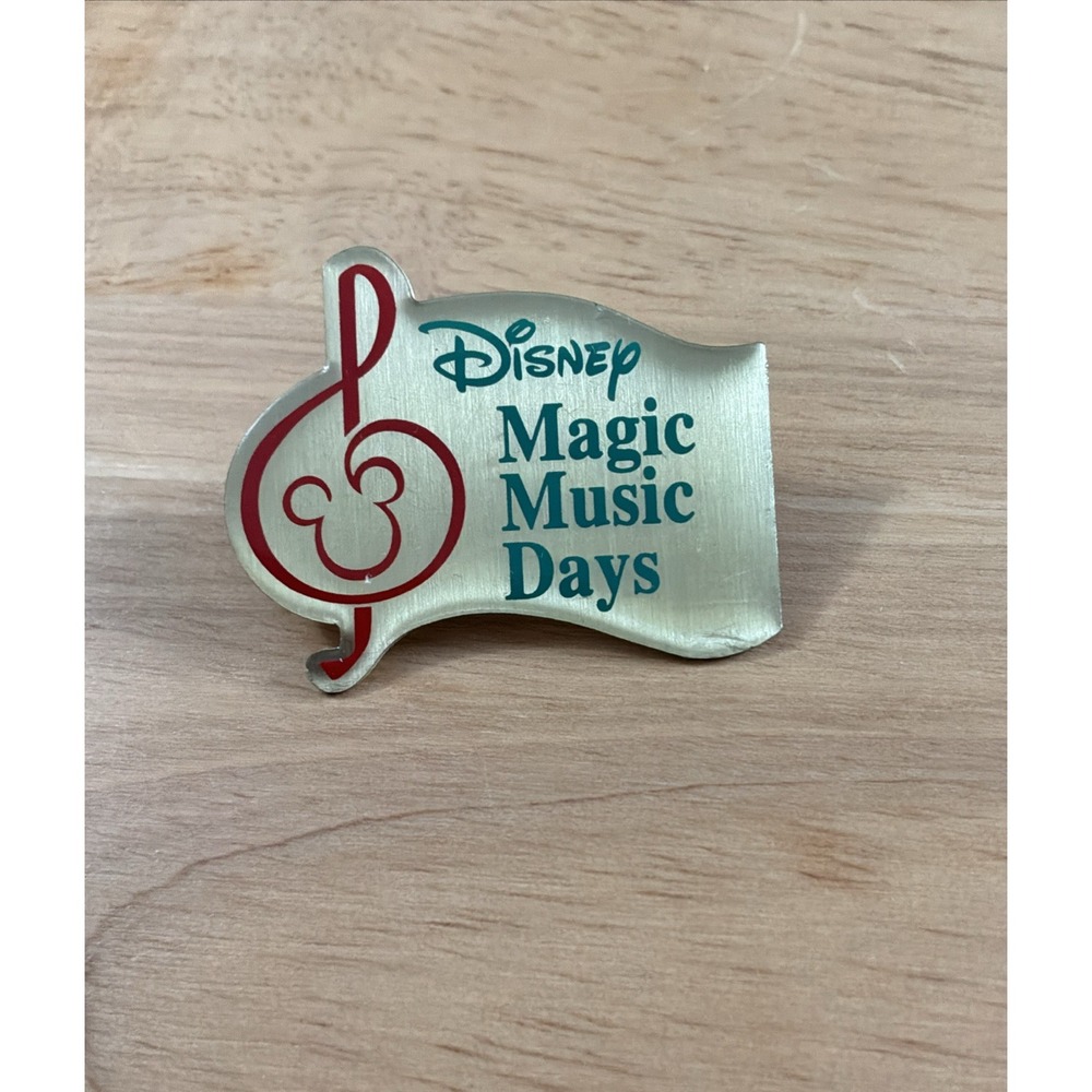 Walt Disney World Magic Music Days Disney Pin Hat Pinback Brooch Mickey Mouse